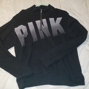 Pink Black Quarter Zip